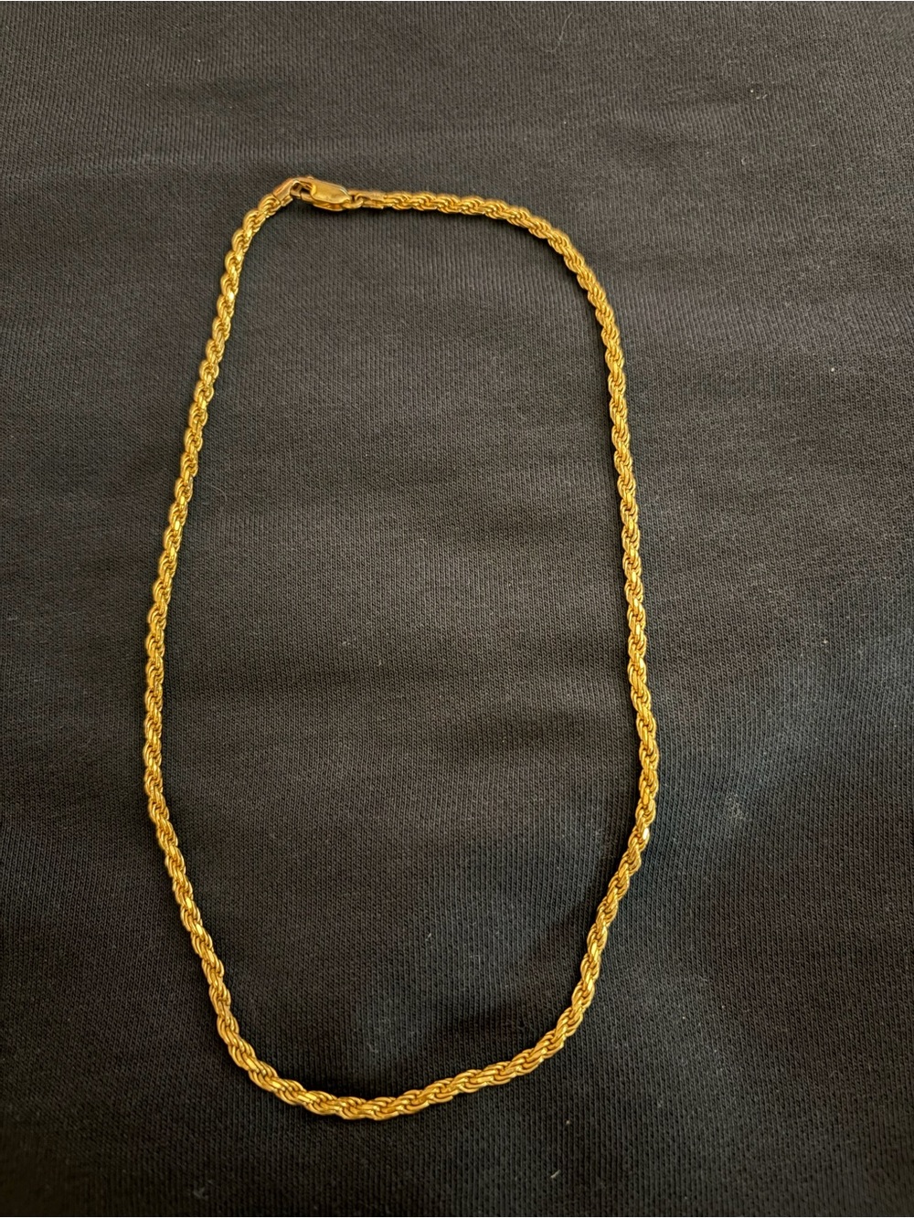 Gold Rope Chain Necklace - Unisex